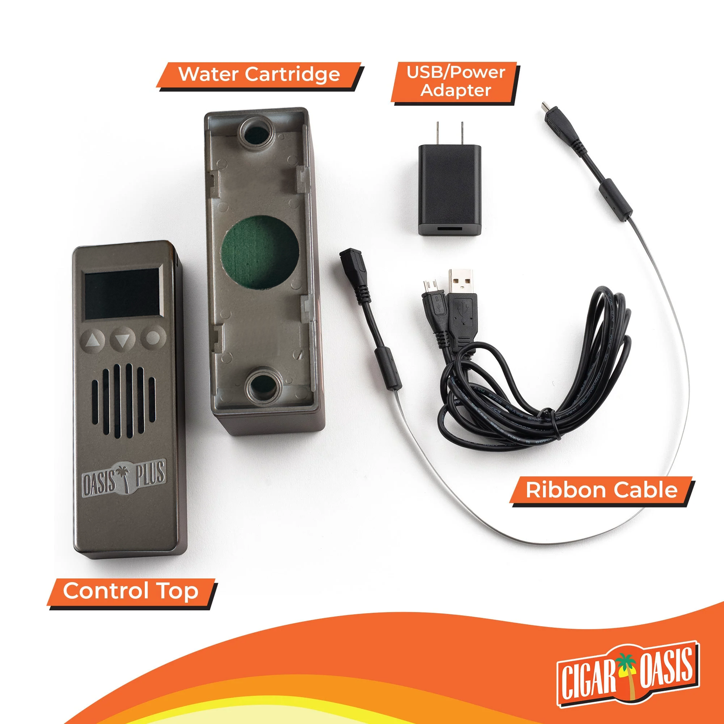 Cigar Oasis Plus 4.0 Electric Cigar Humidifier | 300-1000 Cigars