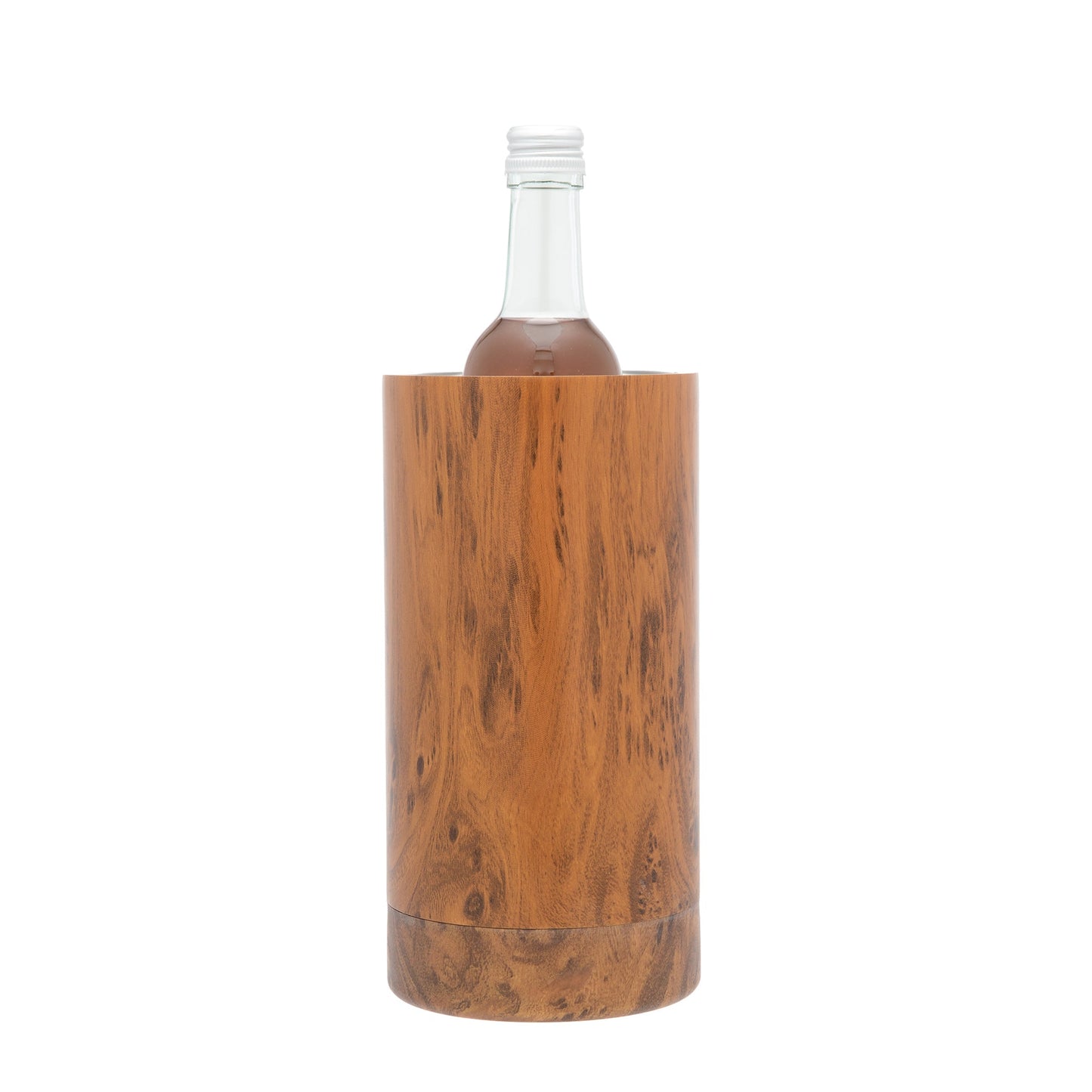 Wood Decal Insulated Stainless Steel Wine Chiller