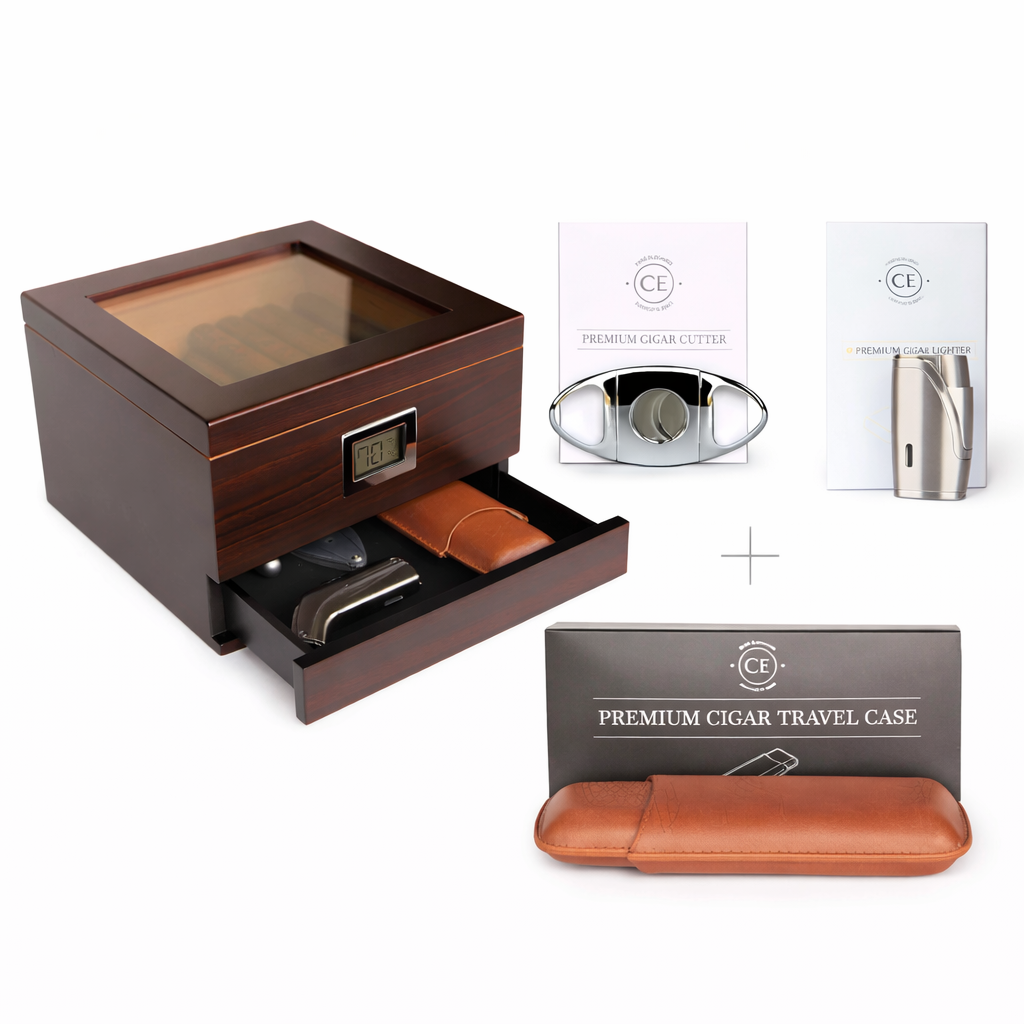 The Classy Gentlemen Bundle | Featuring the Renzo Humidor and Accessories