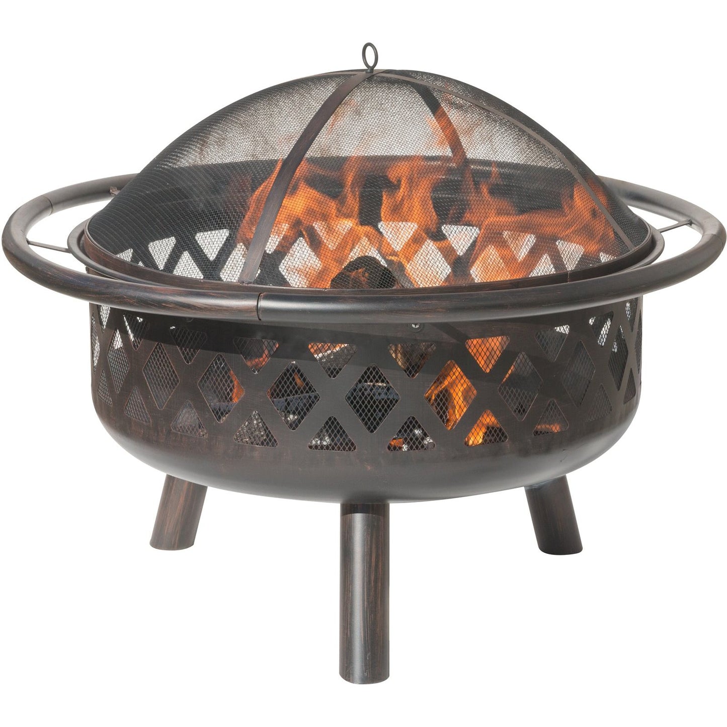 Dagan Criss Cross Style Wood Burning Fire Pit