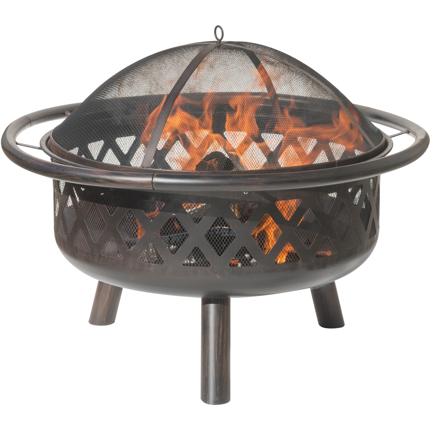 Dagan Criss Cross Style Wood Burning Fire Pit