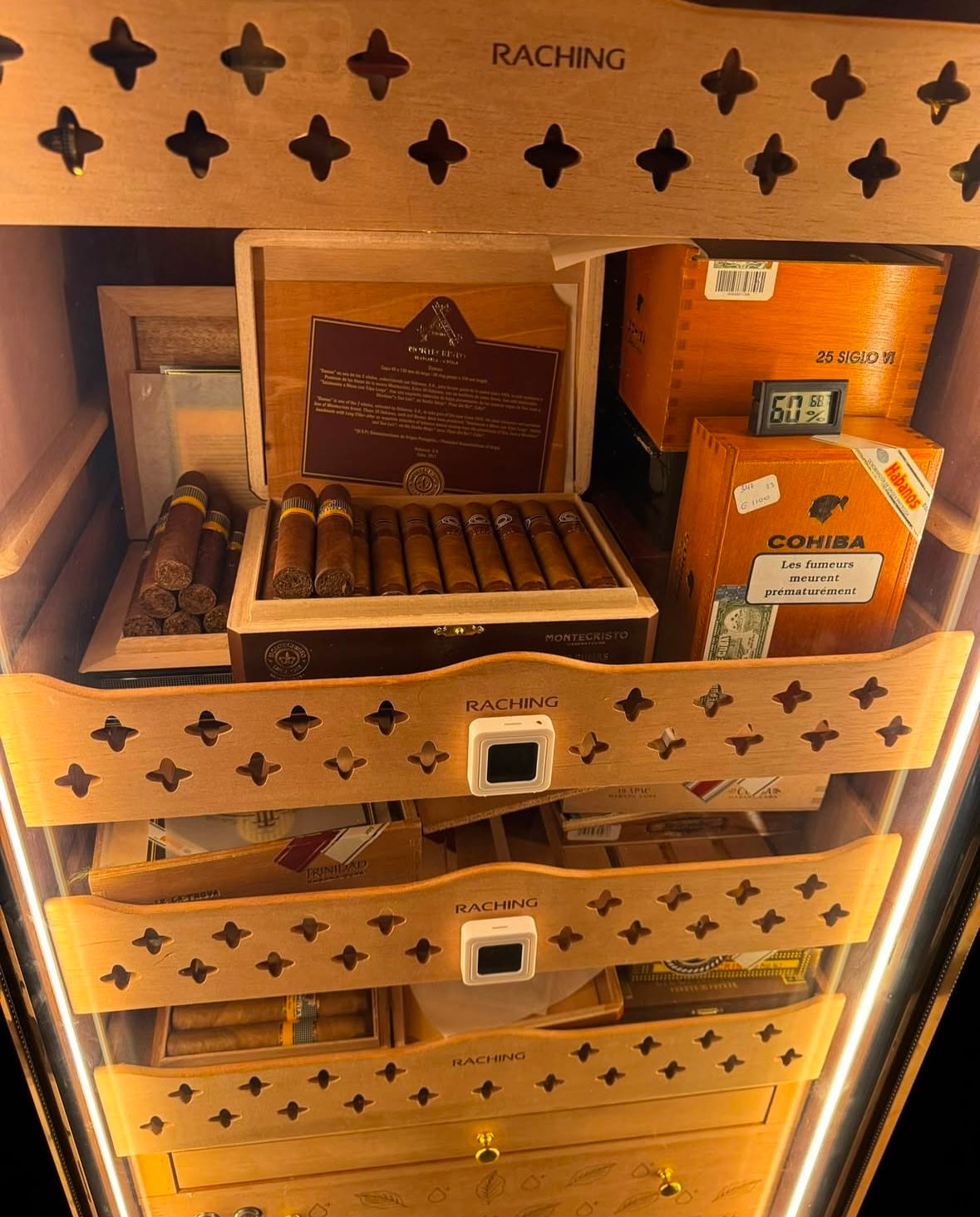 Raching MON1800A Precision Electric Controlled Humidor | 900 Cigars