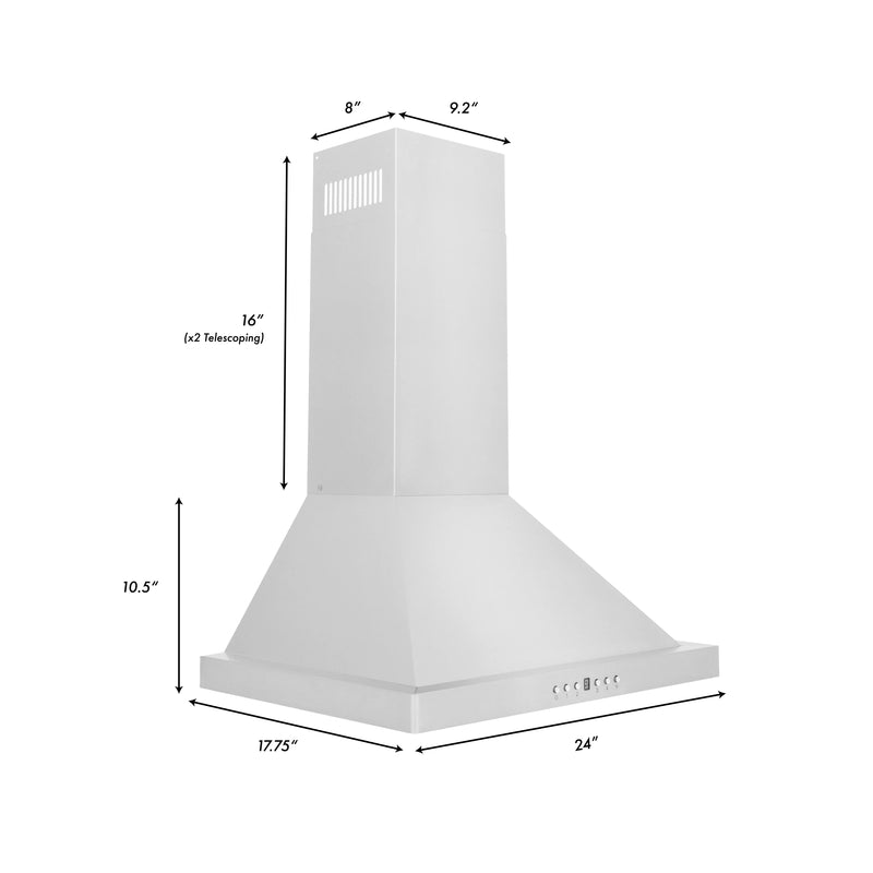 ZLINE Convertible Vent Wall Mount Range Hood (KB Series)