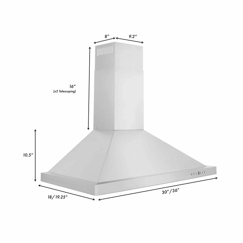 ZLINE Convertible Vent Wall Mount Range Hood (KB Series)