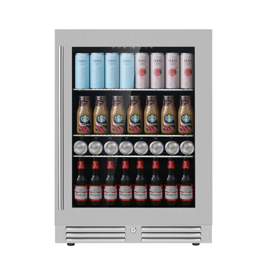 KingsBottle 24” Wide Beverage Center | Holds 161 Cans | KBU145BX