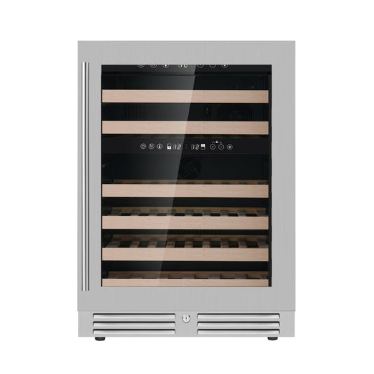KingsBottle 24” Dual Zone Wine Cooler | Holds 46 Bottles | KBU145DX