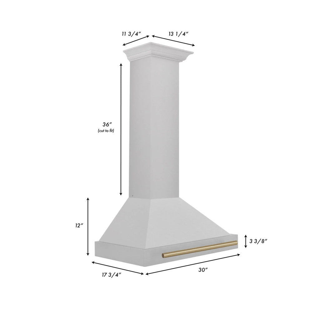 ZLINE Autograph Edition DuraSnow® Stainless Steel Range Hood - KB4SNZ