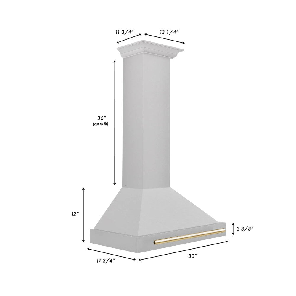 ZLINE Autograph Edition DuraSnow® Stainless Steel Range Hood - KB4SNZ