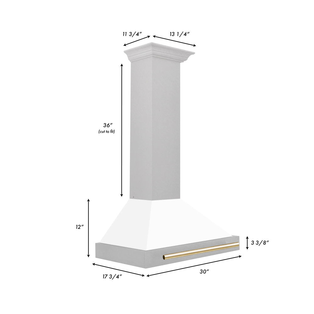 ZLINE Autograph Edition DuraSnow® Stainless Steel Range Hood - KB4SNZ