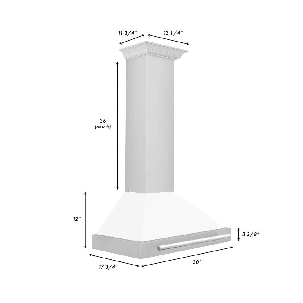 ZLINE Stainless Steel Range Hood with Stainless Steel Handle - KB4STX