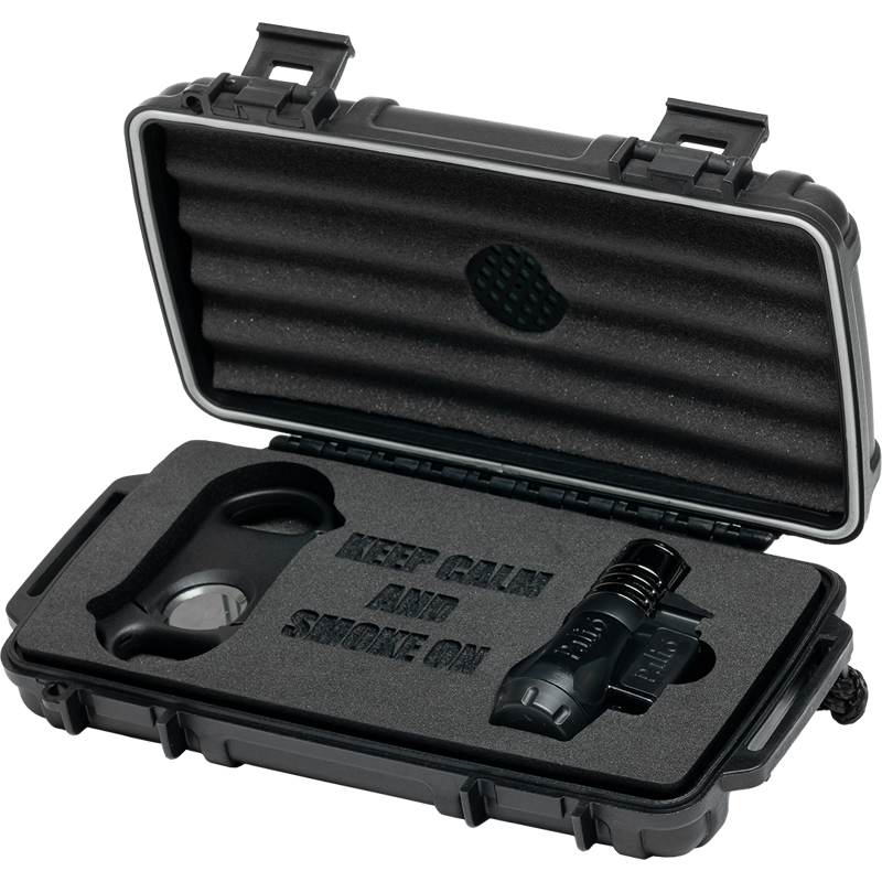 Cigar Caddy 5 Count Gift Set Travel Humidor For Cigars