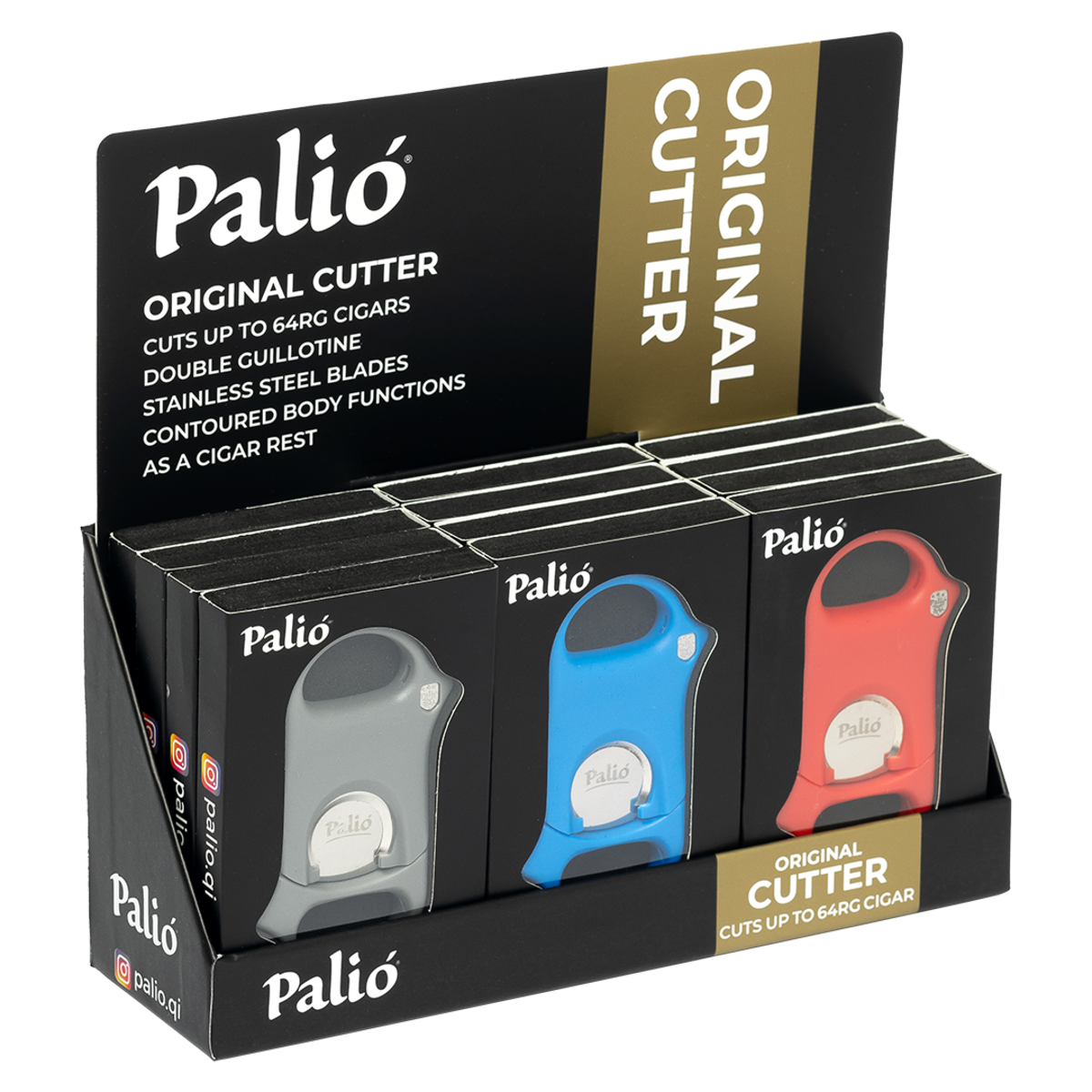 Palió 12 Count Assortment Cigar Cutter Display