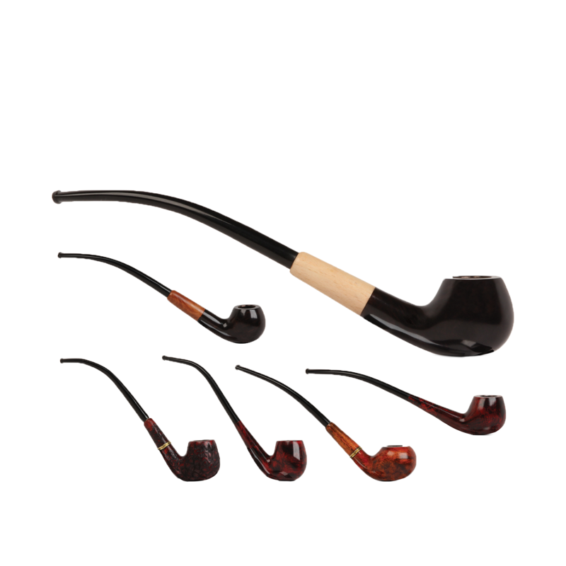 Hanseatic Churchwarden Pipes Set | Assortment of 6