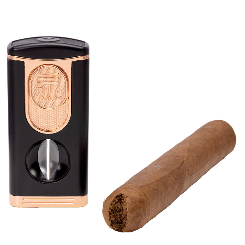Palió Pro Trevi Triple Flame Torch Lighter with V-Cutter