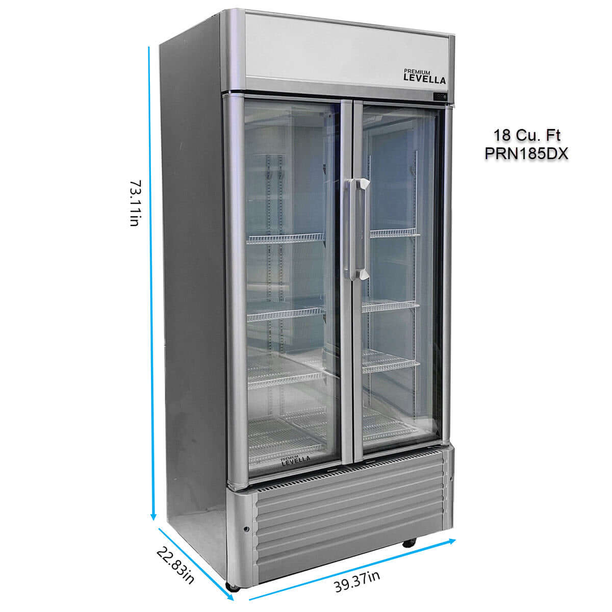 16 Cu Ft Display Refrigerator | Silver Exterior Finish