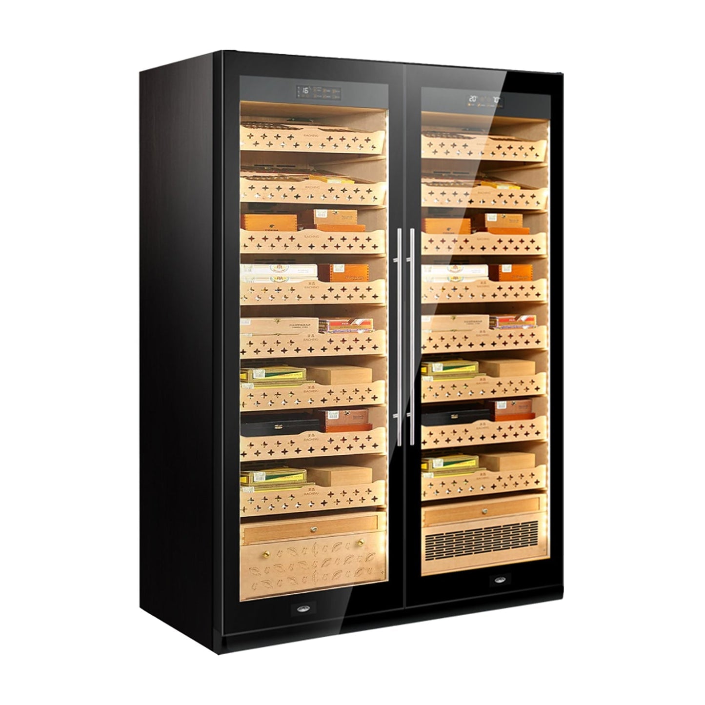 Raching SD800 | Cigar Humidor & Wine Cooler 1600 cigars & 130 bottles