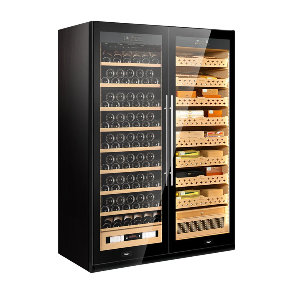 Raching SD800 | Cigar Humidor & Wine Cooler 1600 cigars & 130 bottles