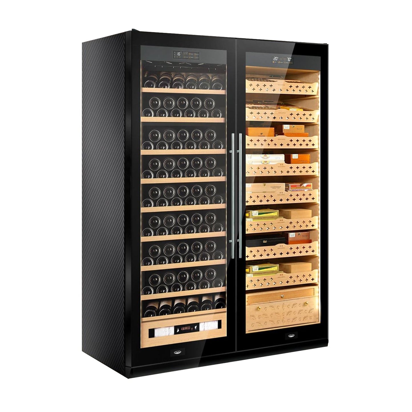 Raching SD800 | Cigar Humidor & Wine Cooler 1600 cigars & 130 bottles