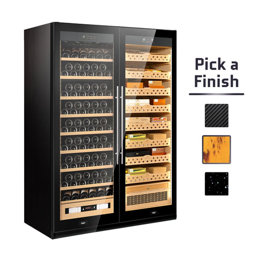 Raching SD800 | Cigar Humidor & Wine Cooler 1600 cigars & 130 bottles