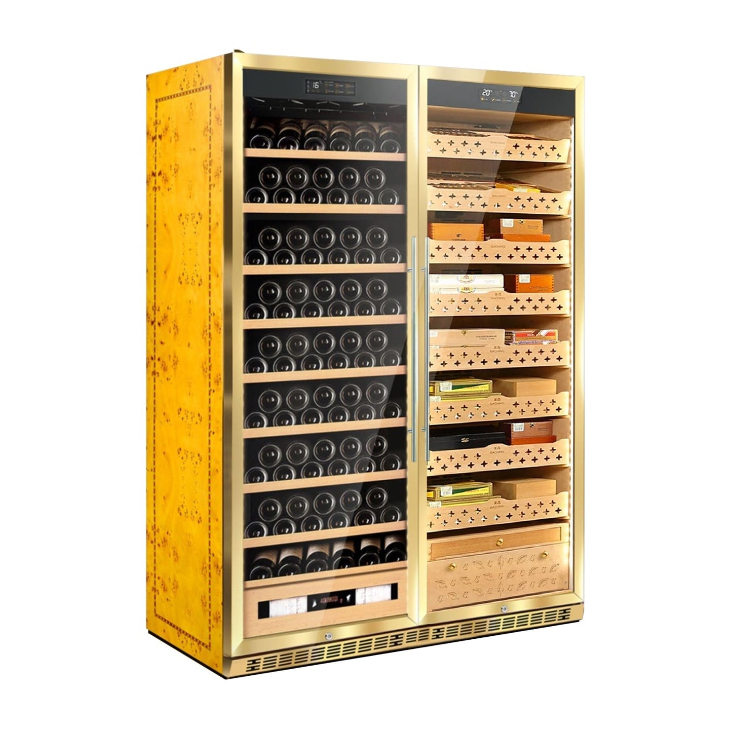 Raching SD800 | Cigar Humidor & Wine Cooler 1600 cigars & 130 bottles