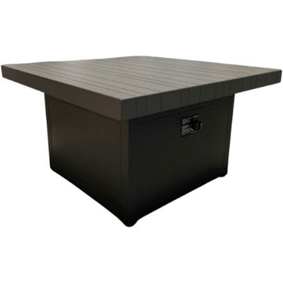 Plank & Hide™ 42" Square Functional Fire Pit Table