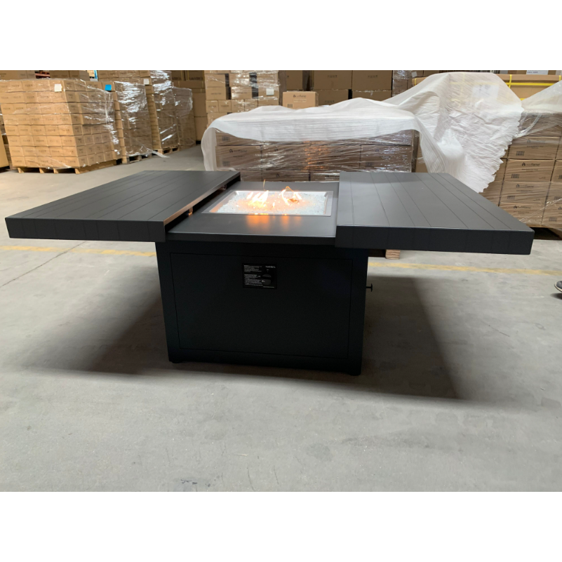 Plank & Hide™ 42" Square Functional Fire Pit Table