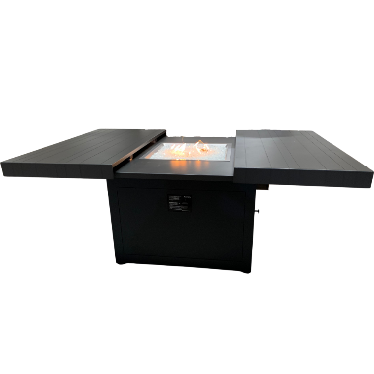 Plank & Hide™ 42" Square Functional Fire Pit Table