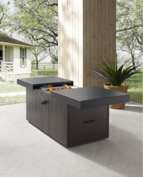 Plank & Hide™ 24" x 48" Rectangle Functional Fire Pit