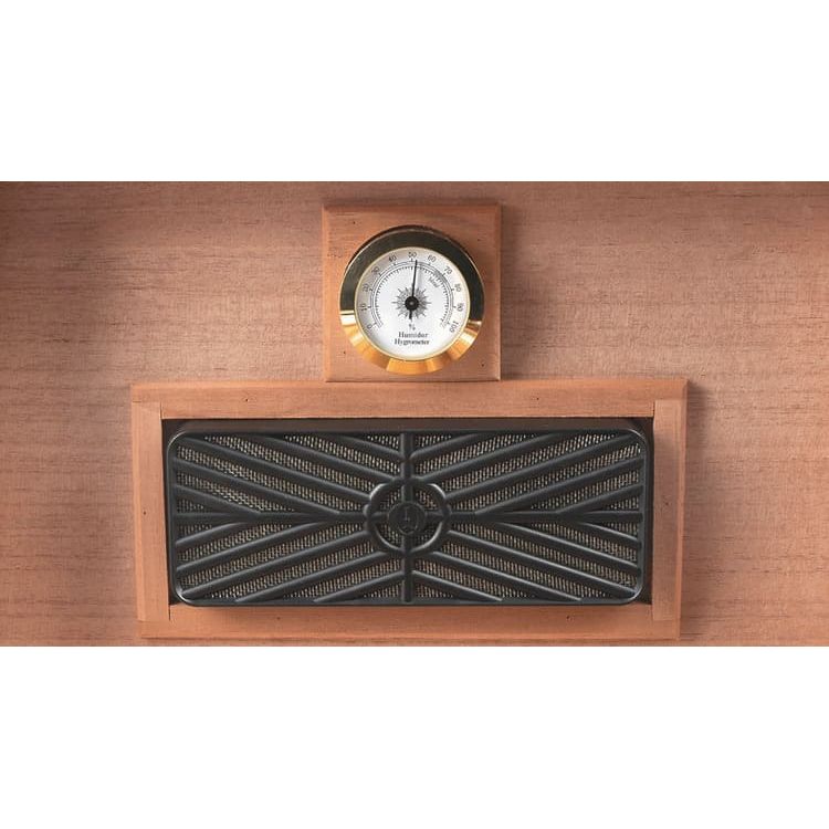 Deauville Cigar Humidor with High Gloss Maple Wood Finish | Holds 100 Cigars