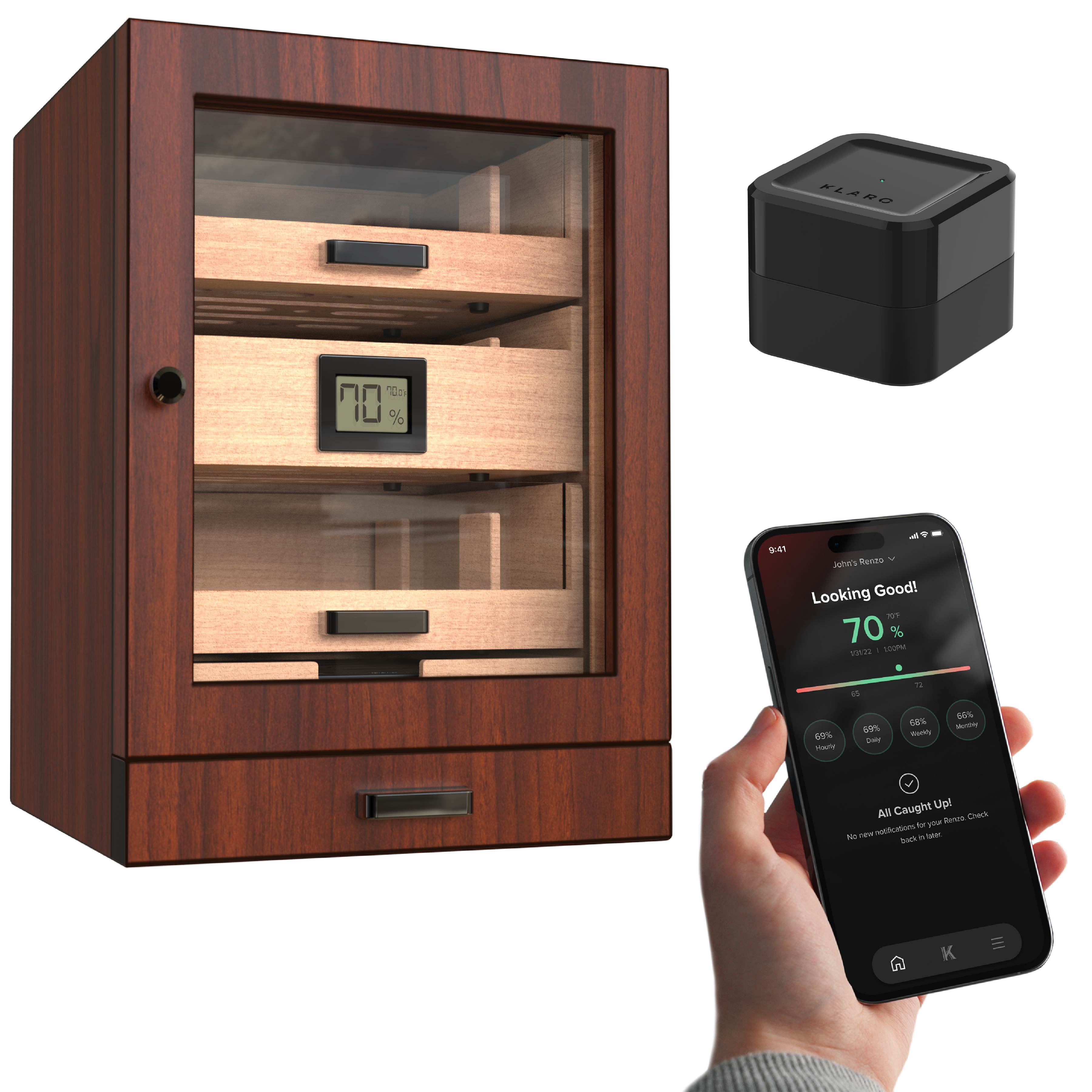 Luca Humidor Cabinet | Holds 100 Cigars