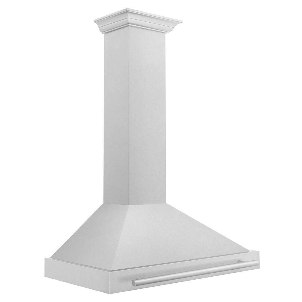 ZLINE DuraSnow® Stainless Steel Range Hood with Stainless Steel Handle - KB4SNX