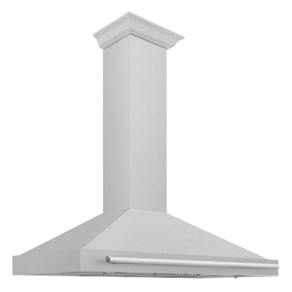 ZLINE DuraSnow® Stainless Steel Range Hood with Stainless Steel Handle - KB4SNX