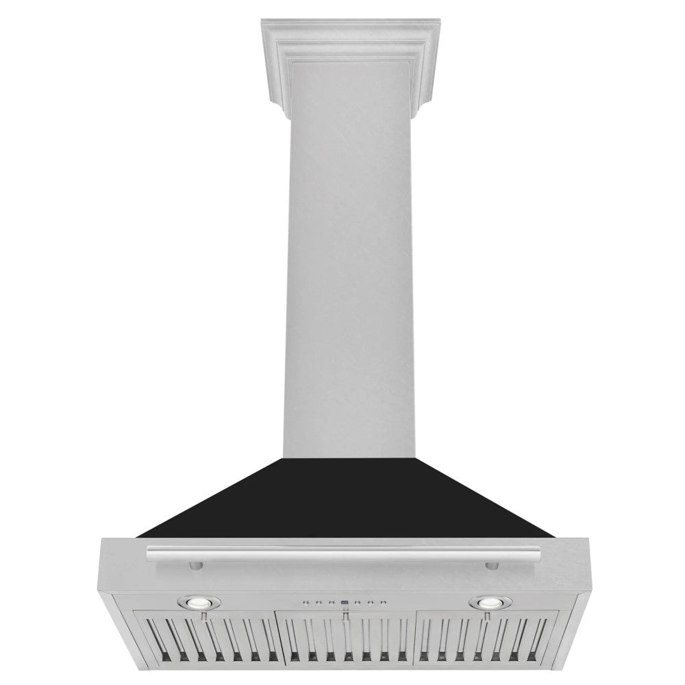 ZLINE DuraSnow® Stainless Steel Range Hood with Stainless Steel Handle - KB4SNX