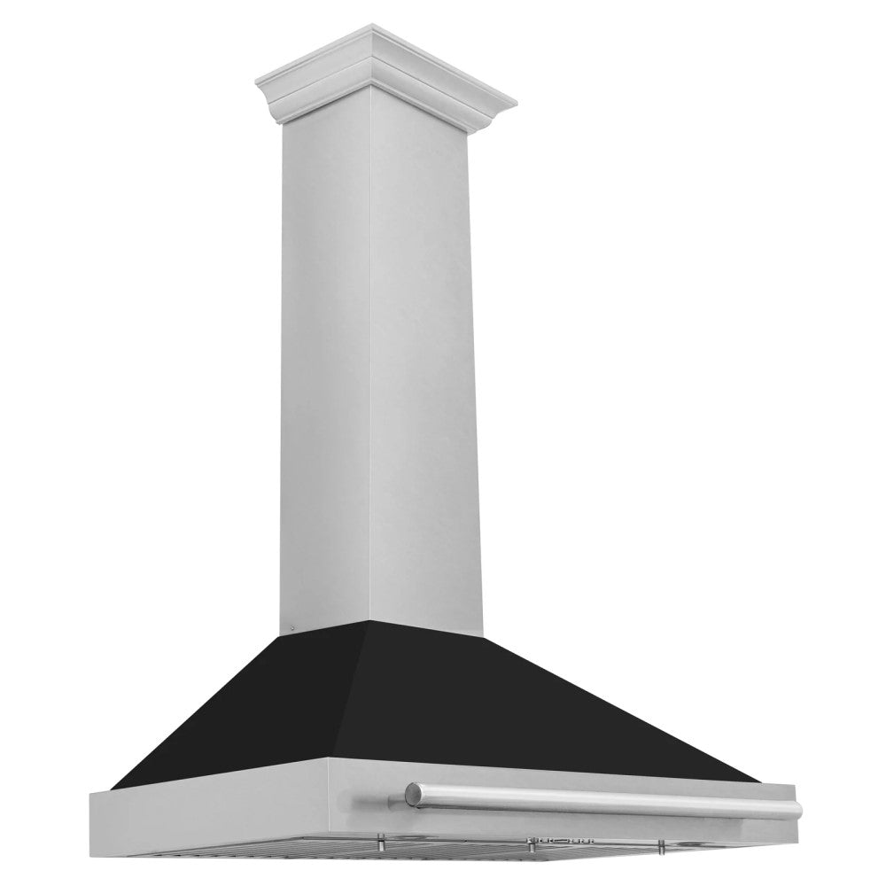 ZLINE DuraSnow® Stainless Steel Range Hood with Stainless Steel Handle - KB4SNX