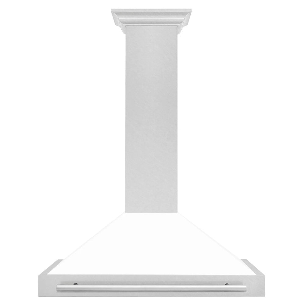 ZLINE DuraSnow® Stainless Steel Range Hood with Stainless Steel Handle - KB4SNX