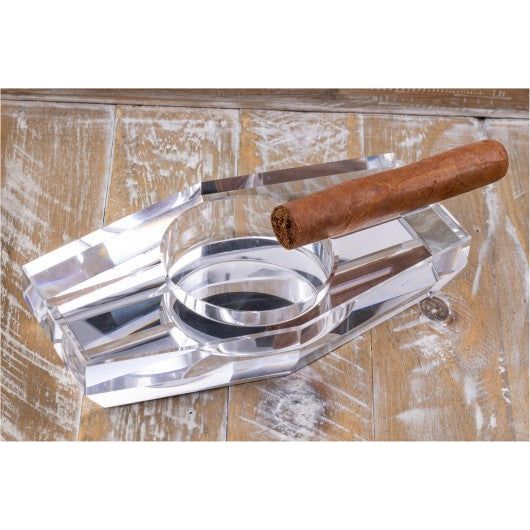 Hexagon Crystal Ashtray in Gift Box