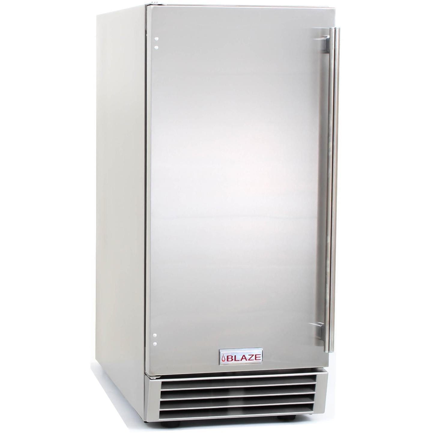 Blaze 15" Outdoor Rated Ice Maker With Gravity Drain | Makes 50lbs of Ice