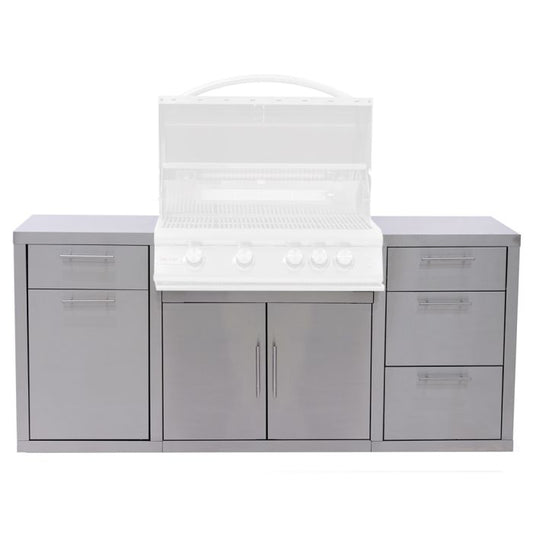 Blaze 6' Stainless Steel Island