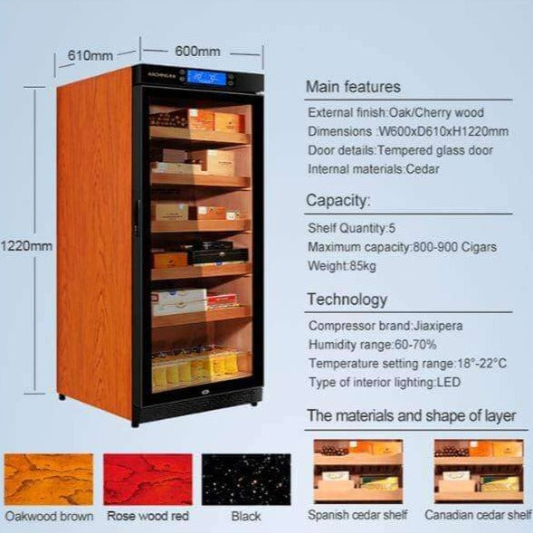 Raching C230A Electronic Humidor Cabinet | 900 Cigars