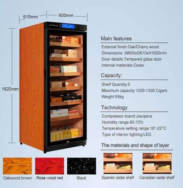 Raching C330A Electronic Humidor Cabinet | 1,300 Cigars