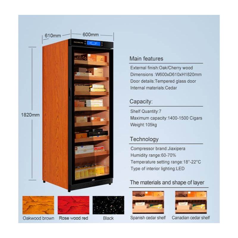 Raching C380A Electronic Humidor Cabinet | 1,500 Cigars