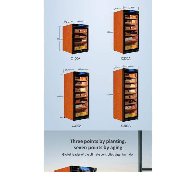 Raching C380A Electronic Humidor Cabinet | 1,500 Cigars