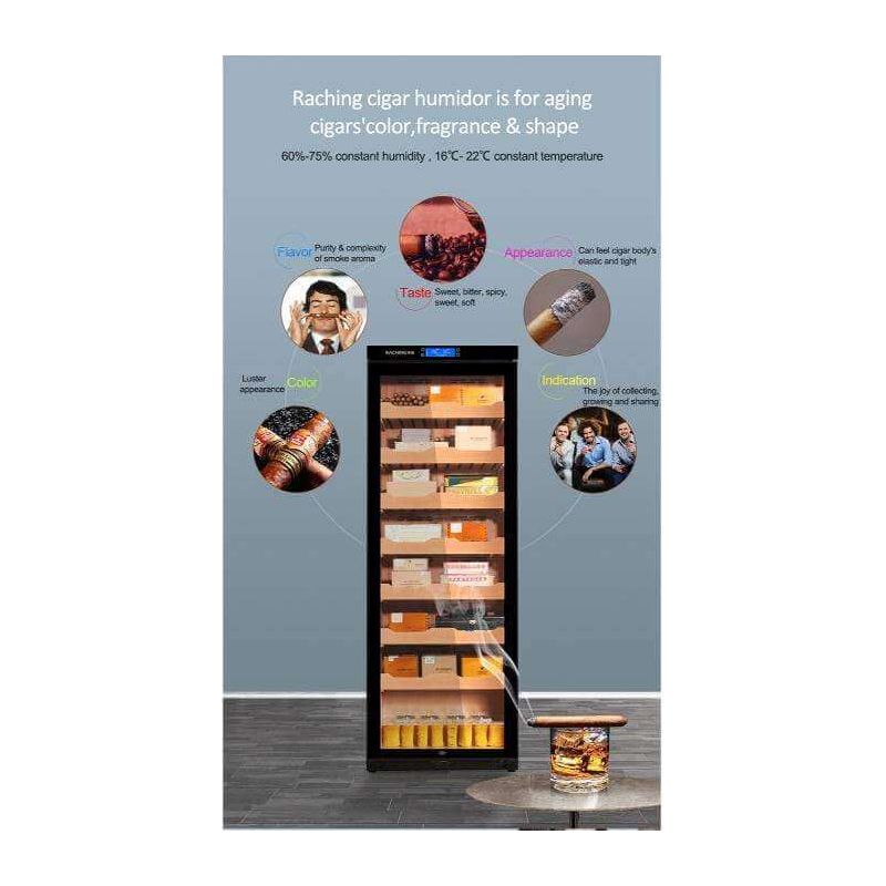 Raching C380A Electronic Humidor Cabinet | 1,500 Cigars