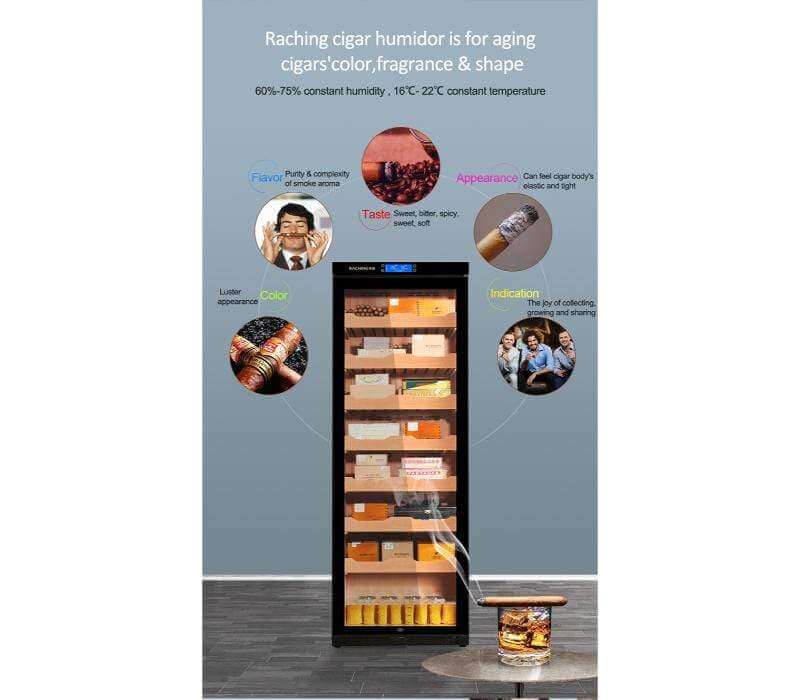 Raching C380A Electronic Humidor Cabinet | 1,500 Cigars