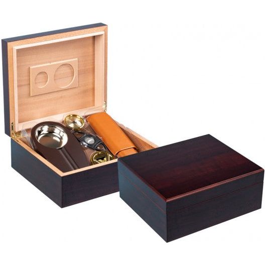 Diplomat Cherry Humidor Gift Set | Holds 50 Cigars