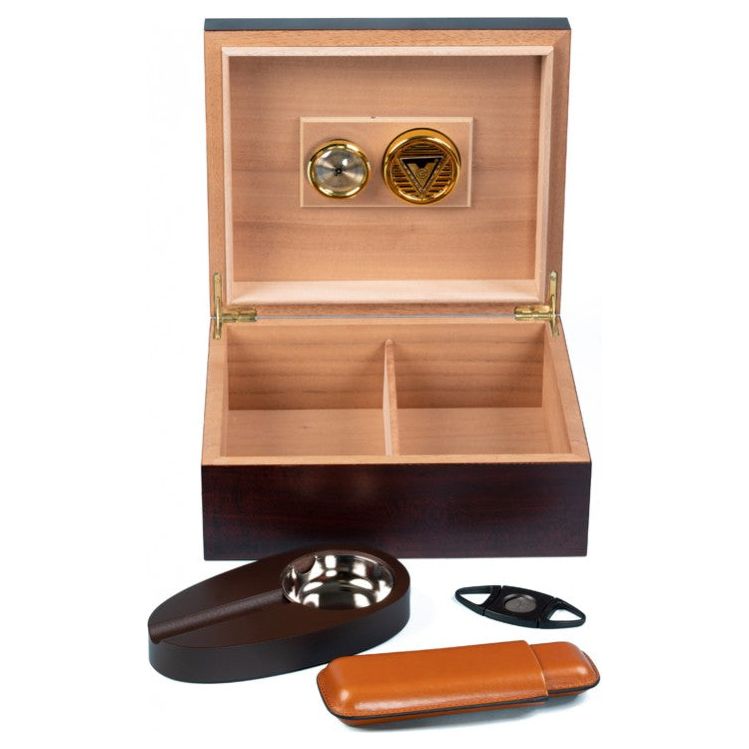 Diplomat Cherry Humidor Gift Set | Holds 50 Cigars