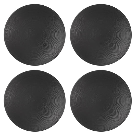 Lenox LX Collective Black Dinner Plates, Set of 4