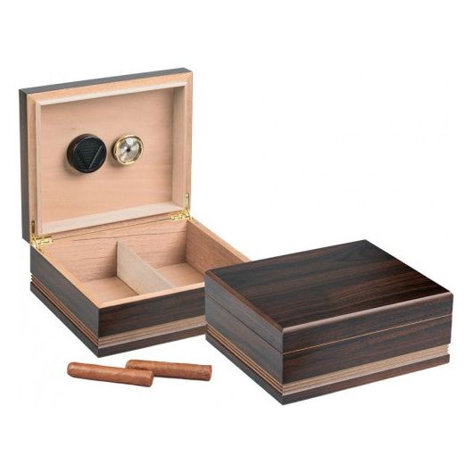 Duke Routed Edge Cigar Humidor | Holds 50 Cigars