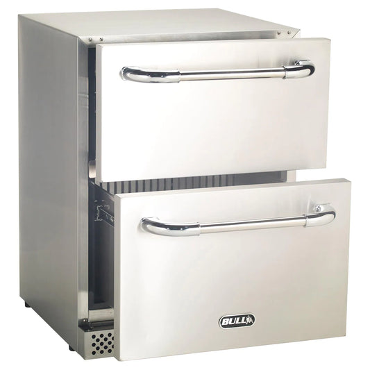 Bull Premium 24-Inch 5 Cu. Ft. Outdoor Rated Refrigerator Drawers