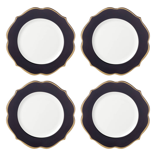 Lenox Contempo Luxe Black Accent Plates, Set of 4